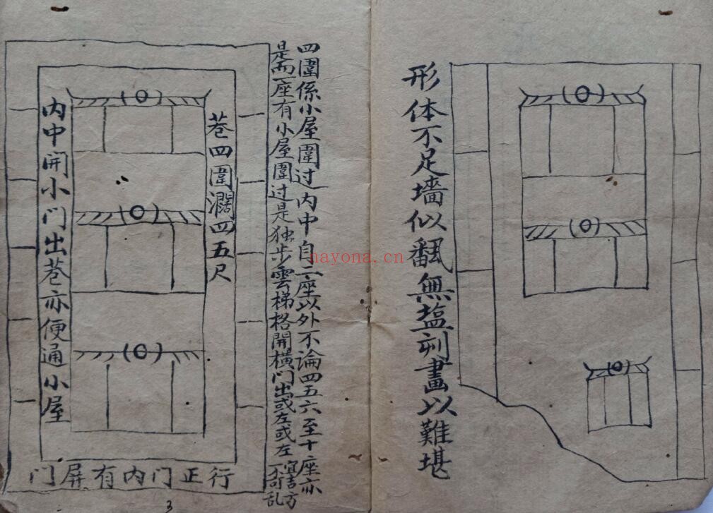 风水堪舆古籍《阳宅吉凶格》75页双页版(有虫蛀) 国学古籍 第2张-古籍汇典 风水堪舆古籍《阳宅吉凶格》75页双页版(有虫蛀) 国学古籍 第2张