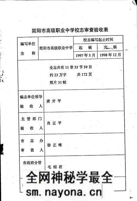 《简阳市高级职业中学校志》.pdf电子版_四川省志预览图2 《简阳市高级职业中学校志》.pdf电子版_四川省志预览图2