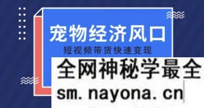 宠物赛道快速变现精品课 宠物经济风口 短视频带货快速变现