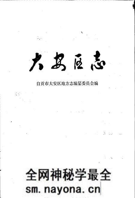 《大安区志》.pdf电子版_四川省志预览图1