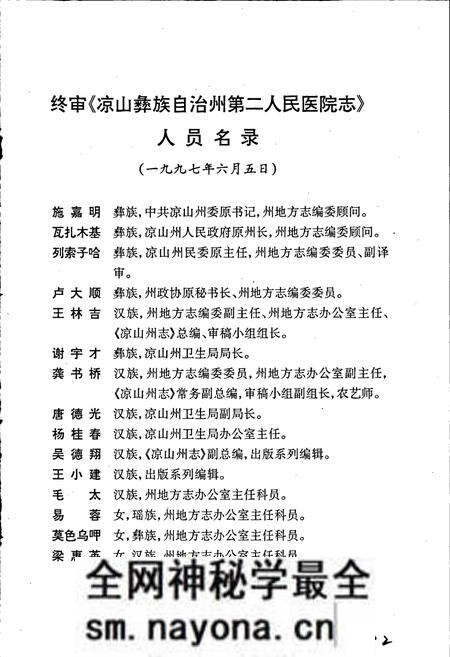 《凉山彝族自治州第二人民医院志》.pdf电子版_四川省志预览图4 《凉山彝族自治州第二人民医院志》.pdf电子版_四川省志预览图4