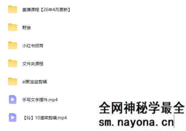 野狼团队-2026新版短视频带货4月(价值980元)