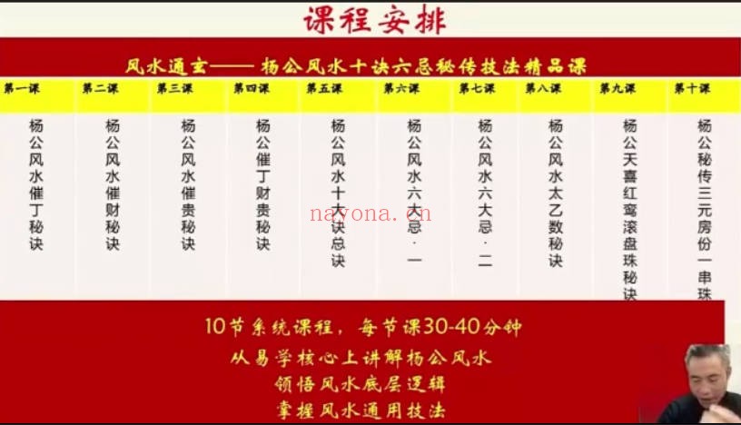易谦杨公风水十决六忌秘传技法精品课+课件