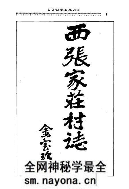 《山东省济南市西张家庄村志》.pdf电子版_山东省志预览图1 《山东省济南市西张家庄村志》.pdf电子版_山东省志预览图1
