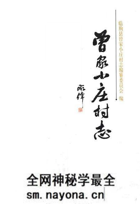 《曾家小庄村志》.pdf电子版_山东省志预览图1