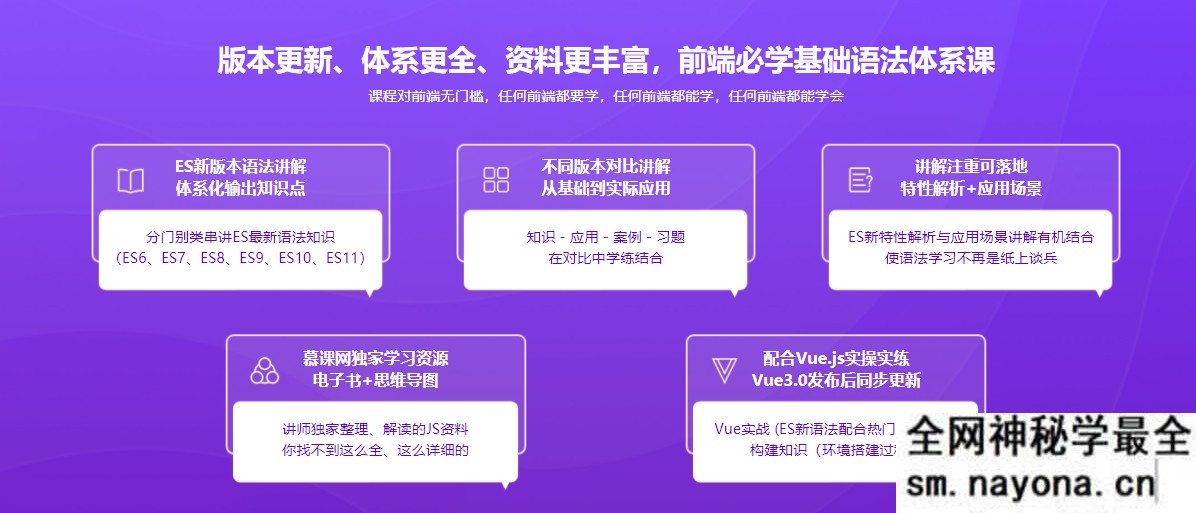 【WEB前端】再学JavaScript ES(6-11)全版本语法大全