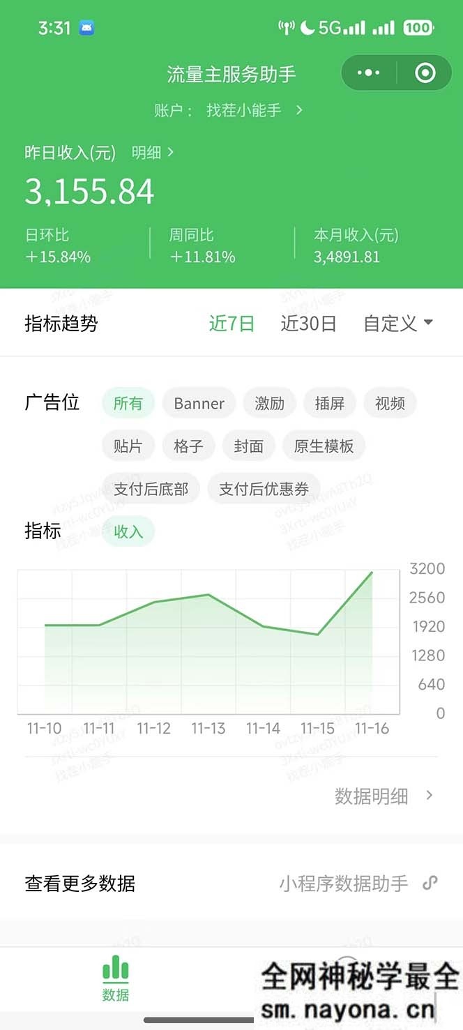微信小程序撸广告6.0升级玩法,全新变现方式,日均收益2000+
