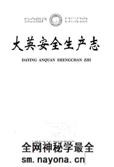 《大英安全生产志》.pdf电子版_四川省志预览图1 《大英安全生产志》.pdf电子版_四川省志预览图1