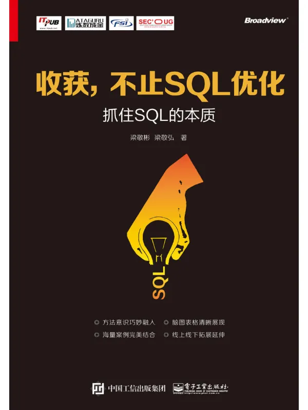 《收获,不止SQL优化:抓住SQL的本质》梁敬彬【文字版_PDF电子书_】 《收获,不止SQL优化:抓住SQL的本质》封面图片
