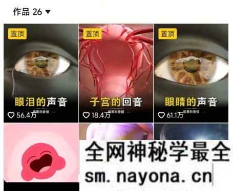 抖音坚果3D动画科普项目 撸视频号分成和抖音伙伴计划 适合零基础小白