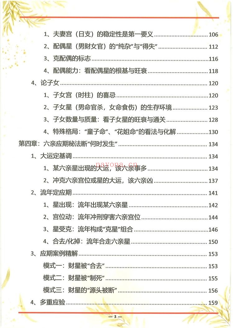 《杨氏盲派八字六亲断法绝技 杨清娟》PDF电子书（261页）