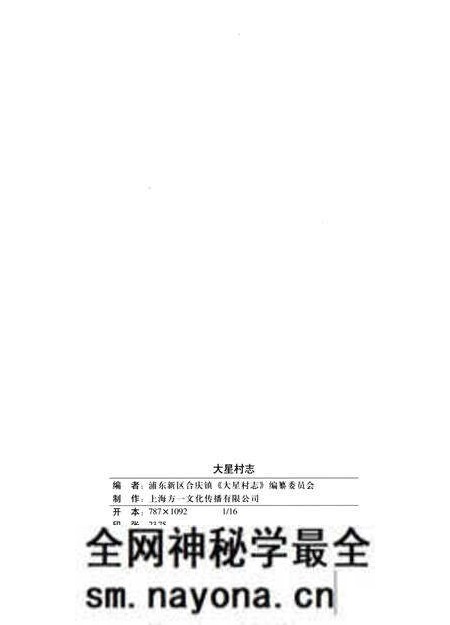 《大星村志》.pdf电子版_上海市志预览图2