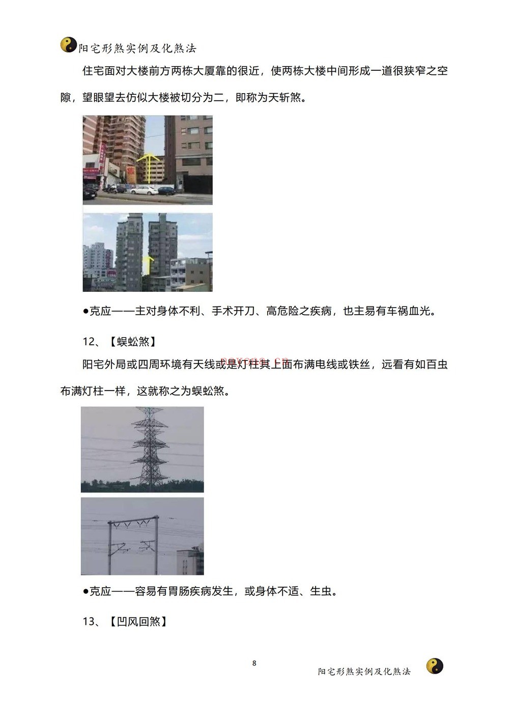 家障眼法《 阳宅形煞实例及化煞法》PDF电子书(121页)