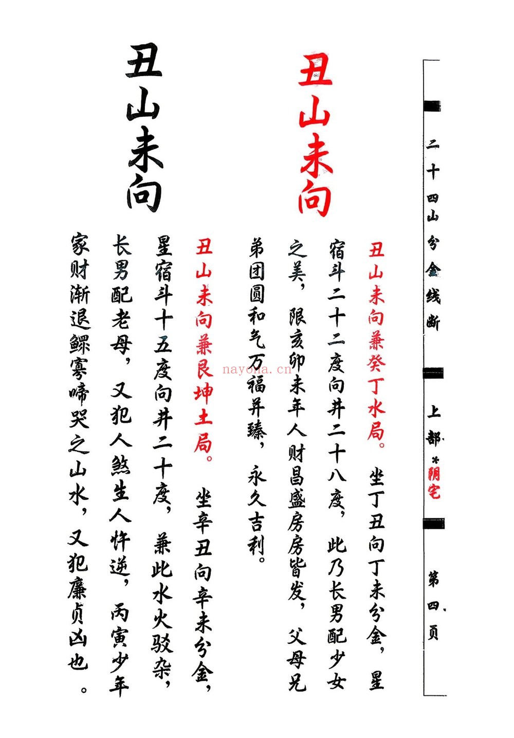 杨救贫《杨公分金立向-阴宅阳宅-打印版-》PDF电子书（129页）