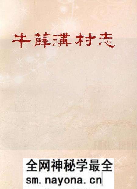 《牛薛沟村志》.pdf电子版_陕西省志预览图1