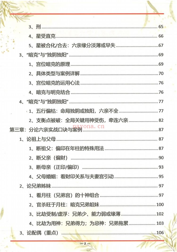 《杨氏盲派八字六亲断法绝技 杨清娟》PDF电子书（261页）