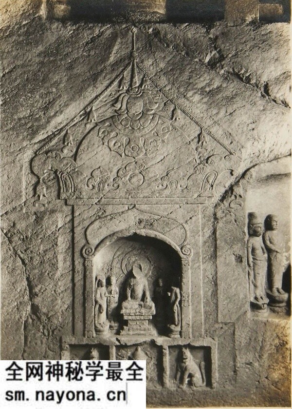 1927年河北邯郸老照片 百年前的乡堂寺石窟影像预览图2