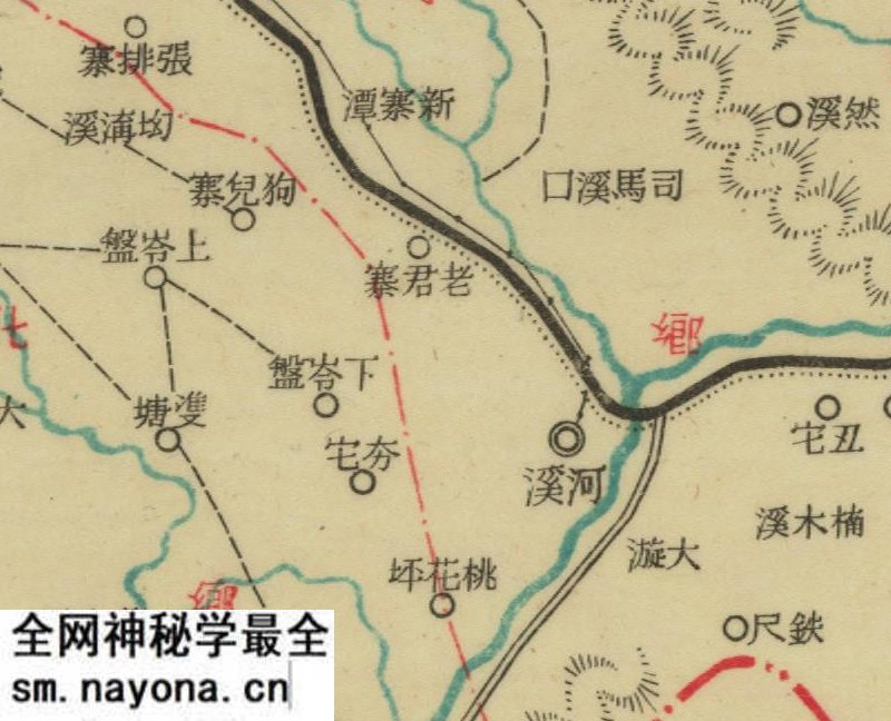 约1943年湖南《乾城县图》预览图3 约1943年湖南《乾城县图》预览图3