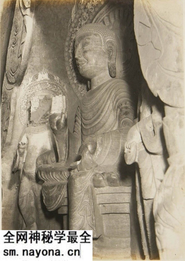 1927年河北邯郸老照片 百年前的乡堂寺石窟影像预览图