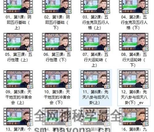 H840朱彦泽《奇门遁甲-奇门风水学高阶系统课》视频40集