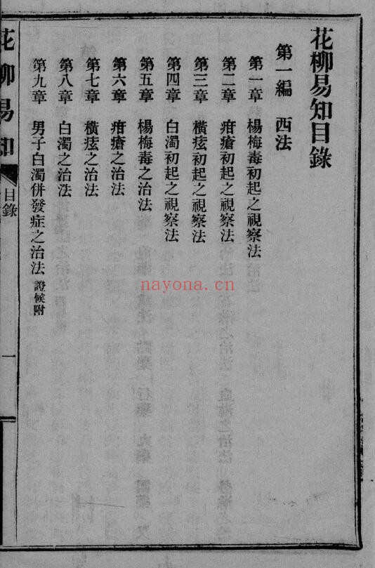 《花柳易知》82页 中医 第1张