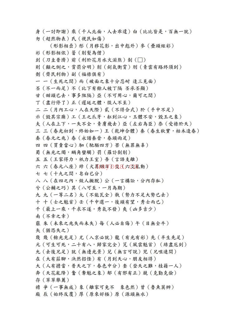 《测字秘牒》PDF电子书（29页）