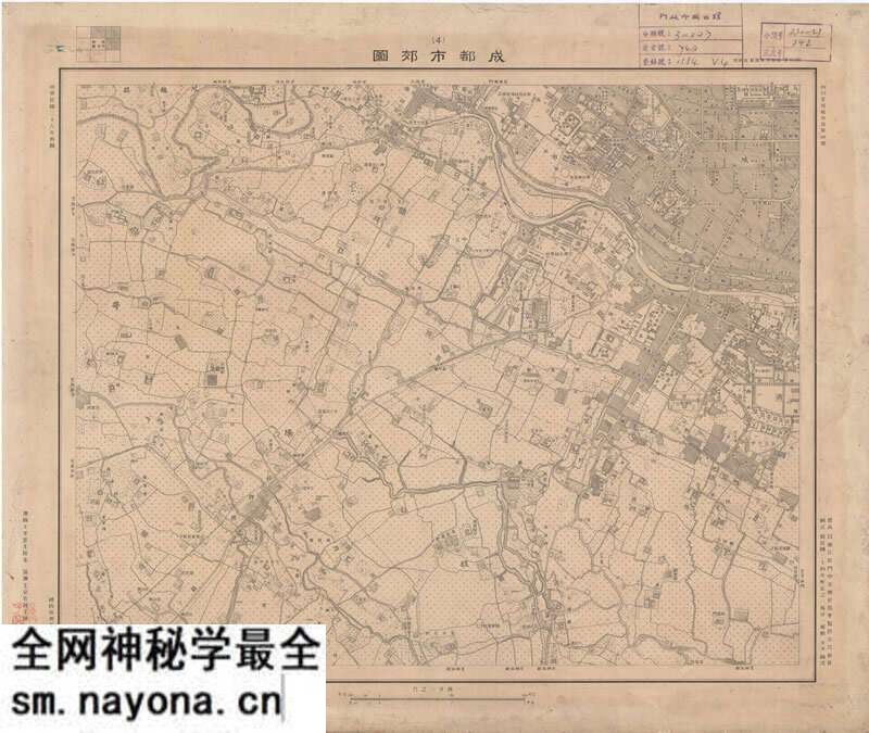 1948年《成都市郊图》预览图2 1948年《成都市郊图》预览图2