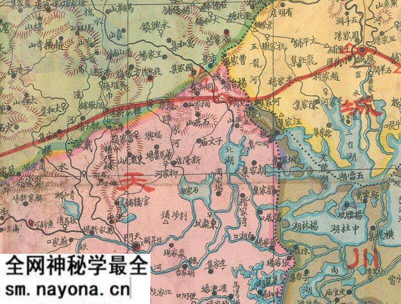 1933年前后《湖北形势地图》预览图2 1933年前后《湖北形势地图》预览图2