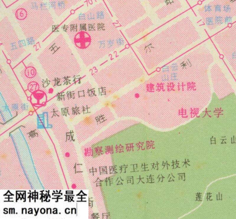 1993年《大连交通游览图》预览图4 1993年《大连交通游览图》预览图4