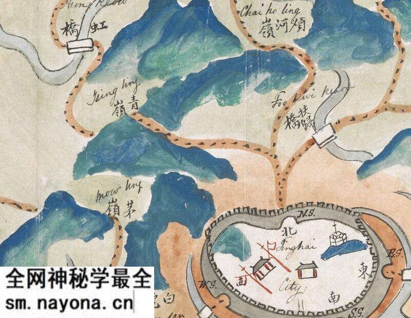 1841年后《定海县舆图》预览图1 1841年后《定海县舆图》预览图1