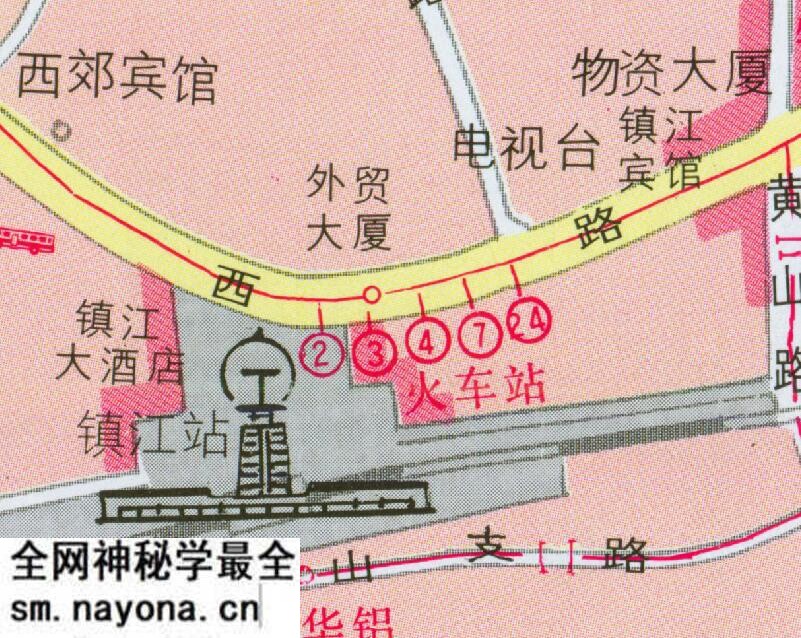 1997年《最新镇江市交通旅游图》预览图4 1997年《最新镇江市交通旅游图》预览图4