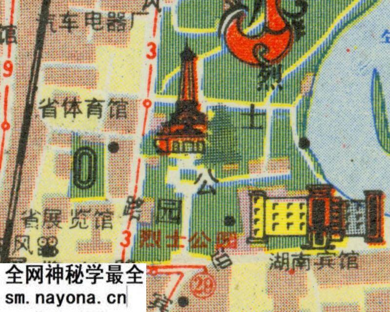 1987年《长沙旅游交通图》预览图2 1987年《长沙旅游交通图》预览图2