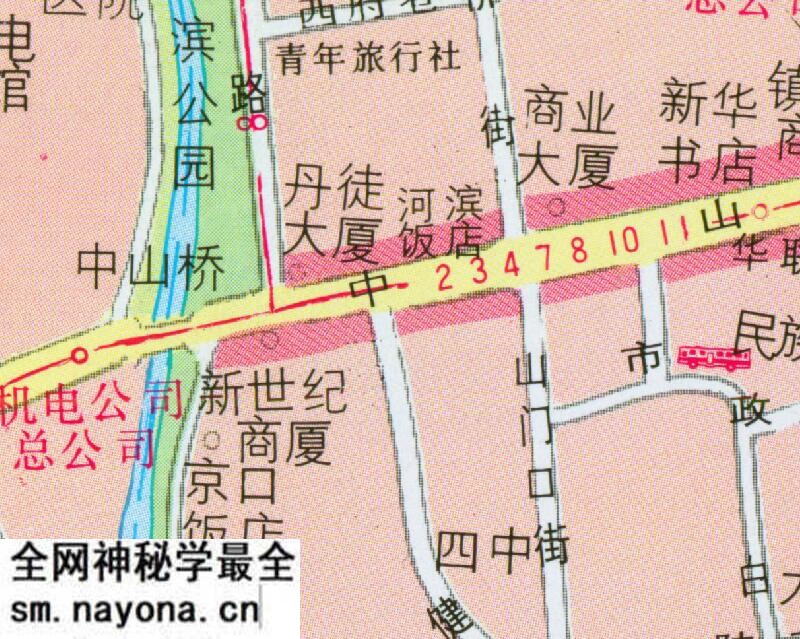 1997年《最新镇江市交通旅游图》预览图2 1997年《最新镇江市交通旅游图》预览图2