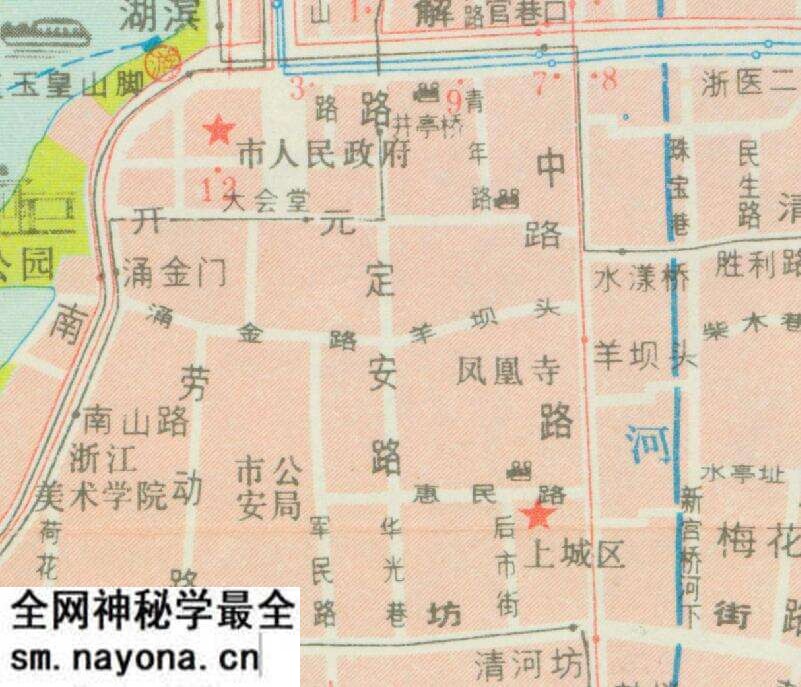 1983年《杭州市交通游览图》预览图3 1983年《杭州市交通游览图》预览图3