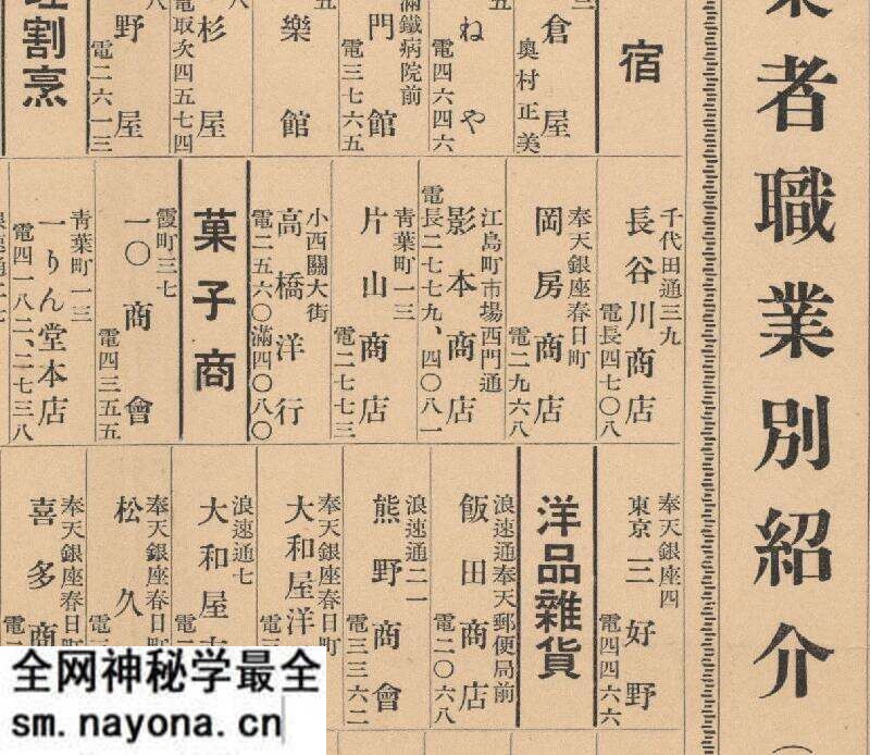 1932年《大奉天职业别绍介全图》预览图3 1932年《大奉天职业别绍介全图》预览图3