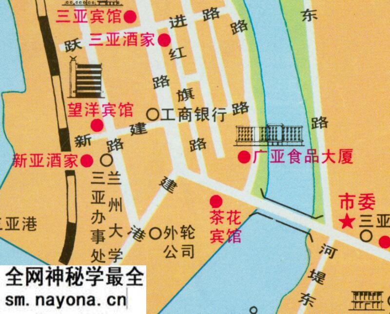 1988《三亚市交通游览图》预览图2 1988《三亚市交通游览图》预览图2
