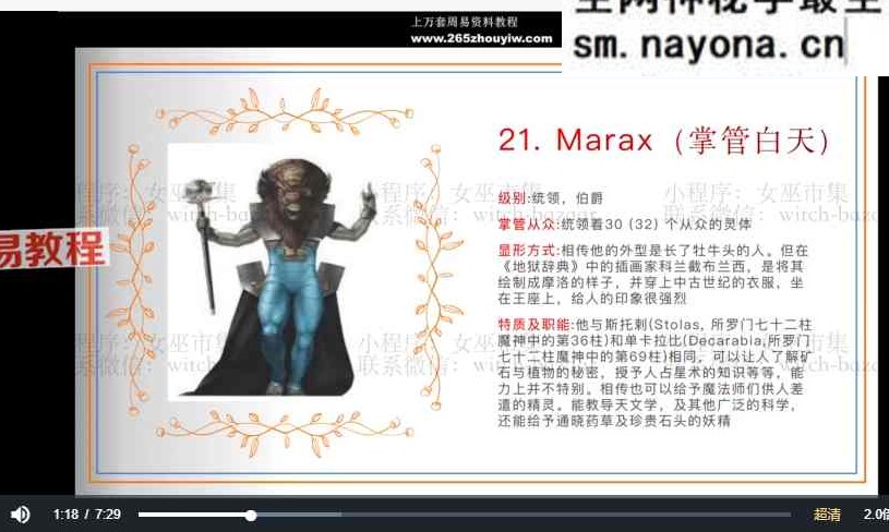 N女巫市集｜所罗门72魔神实践课 视频19集