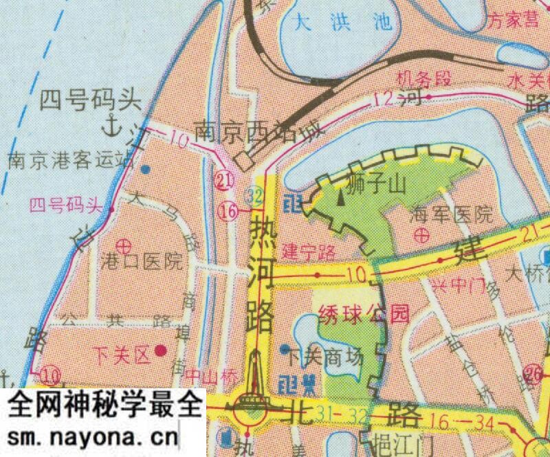 1994年《南京交通游览图》预览图4 1994年《南京交通游览图》预览图4