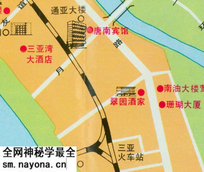 1988《三亚市交通游览图》预览图3 1988《三亚市交通游览图》预览图3