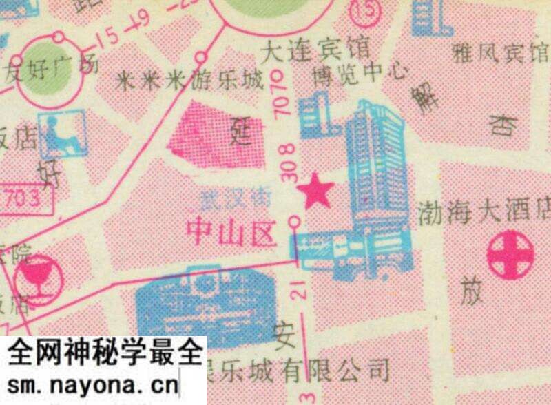 1993年《大连交通游览图》预览图3 1993年《大连交通游览图》预览图3