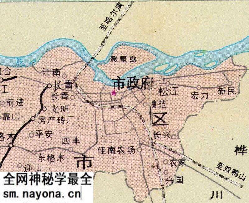 1987年《佳木斯导游图》预览图4 1987年《佳木斯导游图》预览图4