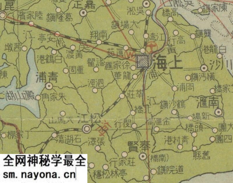 1939年《上海・南京附近》地形图预览图1 1939年《上海・南京附近》地形图预览图1