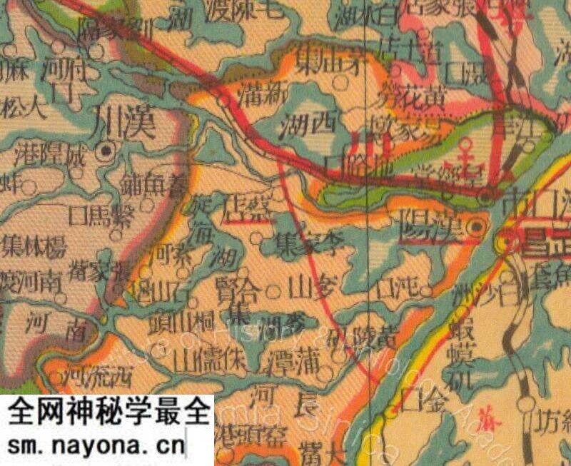 1935年《湖北明细地图》预览图1 1935年《湖北明细地图》预览图1