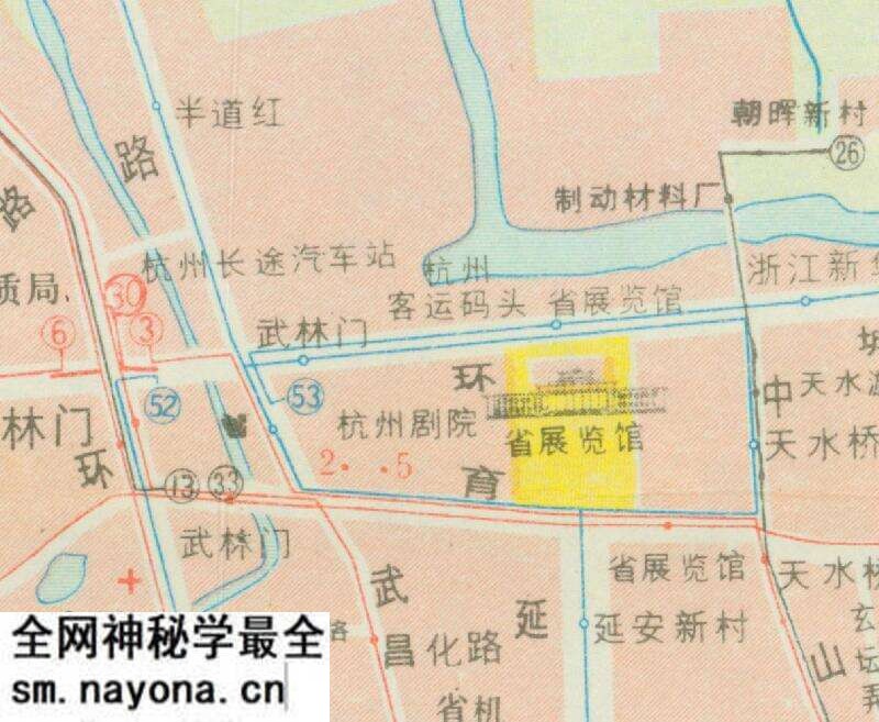 1983年《杭州市交通游览图》预览图4 1983年《杭州市交通游览图》预览图4