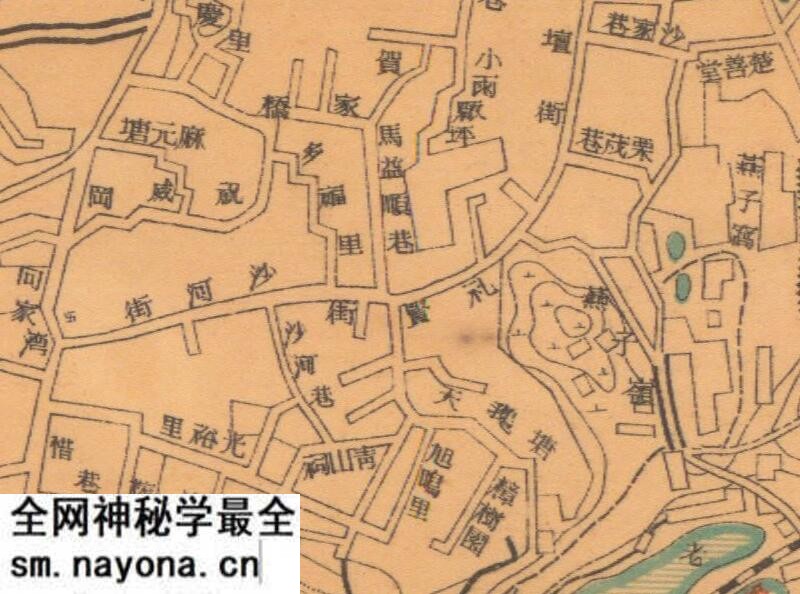 1936年《新长沙市实测详图》预览图1 1936年《新长沙市实测详图》预览图1