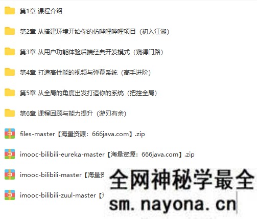 【JAVA】SpringBoot 2.x 实战仿B站高性能后端项目|完结无秘