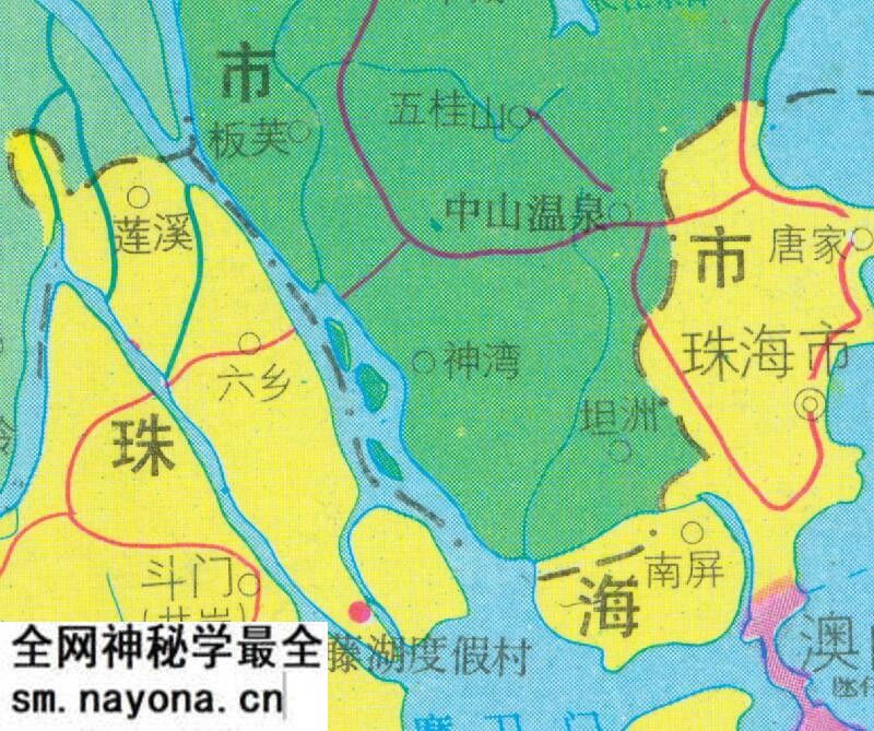 1990年《珠海交通旅游图》预览图4 1990年《珠海交通旅游图》预览图4