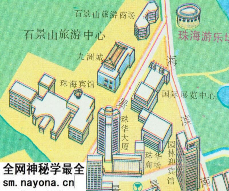 1990年《珠海交通旅游图》预览图3 1990年《珠海交通旅游图》预览图3