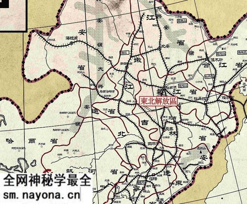 1949年《中国解放区现势图》预览图2 1949年《中国解放区现势图》预览图2
