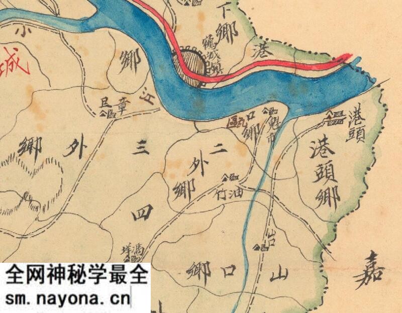1941年《浙江省青田县乡镇区城详图》预览图2 1941年《浙江省青田县乡镇区城详图》预览图2